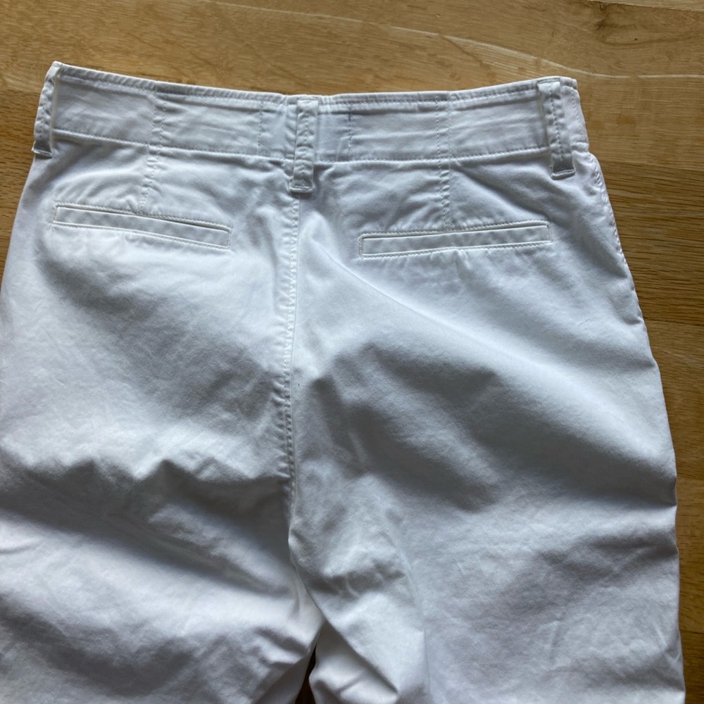 Everlane Relaxed High Waist Chino Sz 0 EUC White Button Fly Stretch Straight - Picture 9 of 16